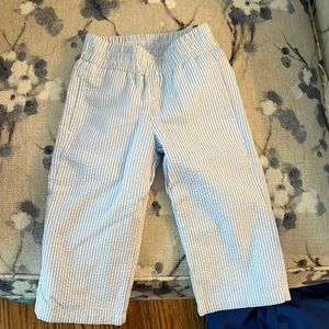 The Beaufort Bonnet Company 6-12mo seersucker blue pants for sale